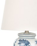 Lampa stołowa porcelanowa biało-niebieska BELUSO Lumarko!