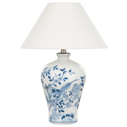 Lampa stołowa porcelanowa biało-niebieska MAGROS Lumarko!