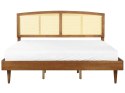 Łóżko drewniane 180 x 200 cm jasne VARZY Lumarko!