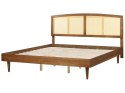 Łóżko drewniane 180 x 200 cm jasne VARZY Lumarko!