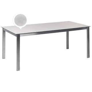 Stół ogrodowy szklany 180 x 90 cm biały COSOLETO