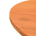 Blat stołu, okrągły, woskowy brąz, Ø80x2,5 cm, drewno sosnowe Lumarko!