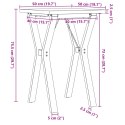 Stół jadalniany z nogami w kształcie litery Y, 50x50x75,5 cm Lumarko!