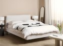 Łóżko boucle 140 x 200 cm białe CORIO Lumarko!