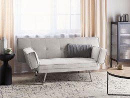 Tapicerowana sofa rozkładana beżowa BRISTOL Lumarko!