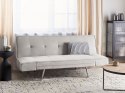 Tapicerowana sofa rozkładana beżowa BRISTOL Lumarko!