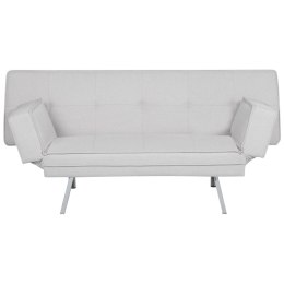 Tapicerowana sofa rozkładana jasnoszara BRISTOL Lumarko!