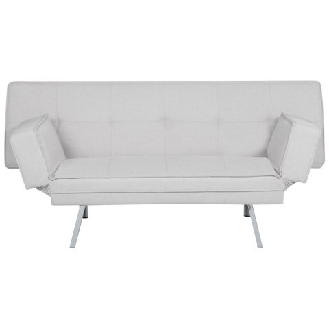 Tapicerowana sofa rozkładana jasnoszara BRISTOL Lumarko!