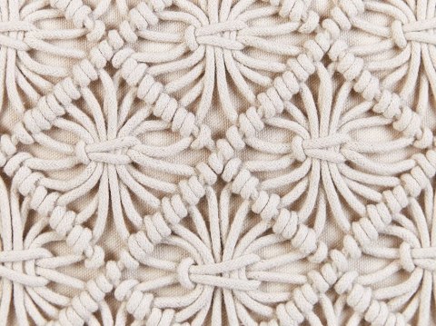 Zestaw 2 poduszek Makrama Bawełna Jasnobeżowy KIZKALESI