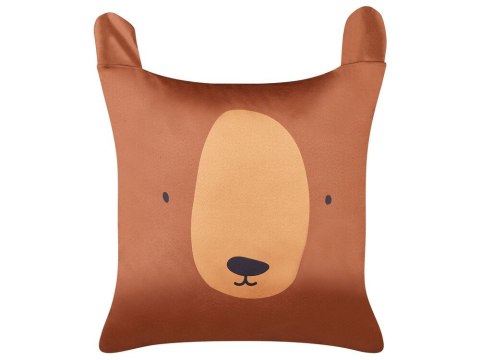 Zestaw 2 poduszek Tuftowany Bawełna Brązowy TEDDYBEAR