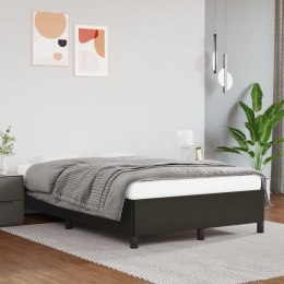 Rama łóżka, czarna, 120x200 cm, obita sztuczną skórą Lumarko!