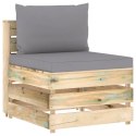 3-częściowy zestaw wypoczynkowy do ogrodu, z poduszkami, drewniany Lumarko!
