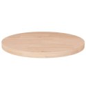 Okrągły blat do stolika, Ø30x2,5 cm, surowe drewno dębowe Lumarko!