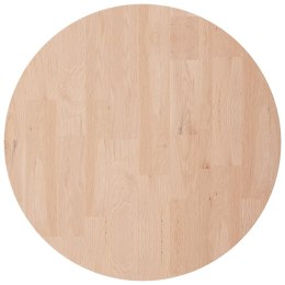 Okrągły blat do stolika, Ø30x2,5 cm, surowe drewno dębowe Lumarko!