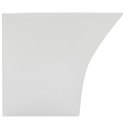 Umywalka ścienna, ceramiczna, biała, 500 x 450 x 410 mm Lumarko!