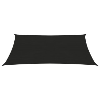 Żagiel przeciwsłoneczny, 160 g/m², czarny, 2,5x3,5 m, HDPE Lumarko!