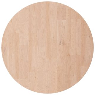 Okrągły blat do stolika, Ø50x4 cm, surowe drewno dębowe Lumarko!