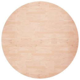 Okrągły blat do stolika, Ø80x1,5 cm, surowe drewno dębowe Lumarko!