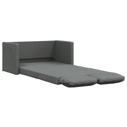 Sofa podłogowa 2-w-1, ciemnoszara, 112x174x55 cm, tkanina Lumarko!