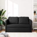 Sofa podłogowa 2-w-1, czarna, 112x174x55 cm, sztuczna skóra Lumarko!