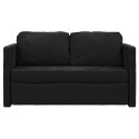 Sofa podłogowa 2-w-1, czarna, 122x204x55 cm, aksamit Lumarko!