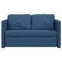 Sofa podłogowa 2-w-1, niebieska, 112x174x55 cm, tkanina Lumarko!