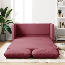 Sofa podłogowa 2-w-1, winna czerwień, 112x174x55 cm, tkanina Lumarko!