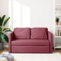 Sofa podłogowa 2-w-1, winna czerwień, 112x174x55 cm, tkanina Lumarko!