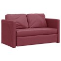 Sofa podłogowa 2-w-1, winna czerwień, 112x174x55 cm, tkanina Lumarko!