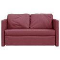 Sofa podłogowa 2-w-1, winna czerwień, 112x174x55 cm, tkanina Lumarko!