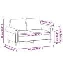 Sofa 2-osobowa, żółta, 120 cm, tapicerowana aksamitem Lumarko!