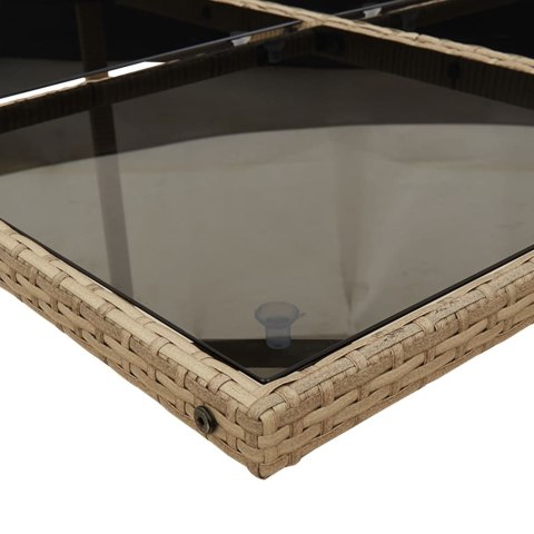 11-częściowy zestaw mebli ogrodowych z poduszkami, mieszany beż Lumarko!