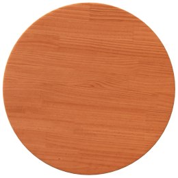 Blat stołu, okrągły, woskowy brąz, Ø40x2,5 cm, drewno sosnowe Lumarko!
