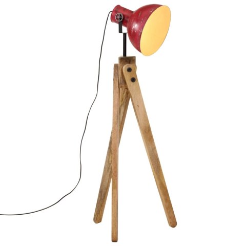 Lampa stojąca, 25 W, postarzany czerwony, 45x45x120 cm, E27 Lumarko!