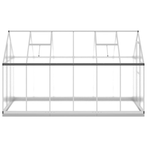 Szklarnia z ramą podstawy, srebrna, 334x169x202 cm, aluminium Lumarko!
