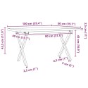 Stolik kawowy z nogami w kształcie litery X, 100x50x45,5 cm Lumarko!