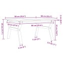 Stolik kawowy z nogami w kształcie litery Y, 90x90x45 cm Lumarko!