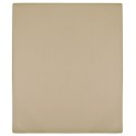 Prześcieradło, taupe, 160x200 cm, dżersej bawełniany Lumarko!