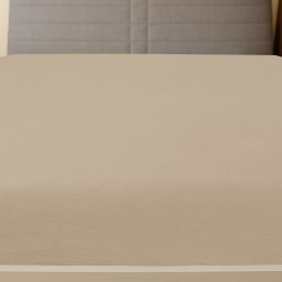 Prześcieradło, taupe, 160x200 cm, dżersej bawełniany Lumarko!