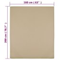 Prześcieradło, taupe, 160x200 cm, dżersej bawełniany Lumarko!