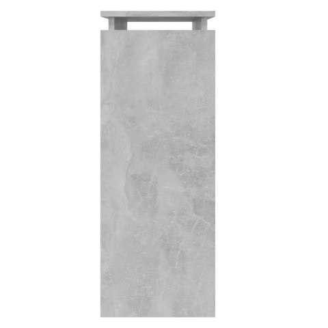 VidaXL Stolik konsolowy, szarość betonu, 80x30x80 cm