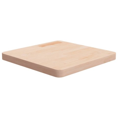 Kwadratowy blat do stolika, 50x50x4 cm, surowe drewno dębowe Lumarko!