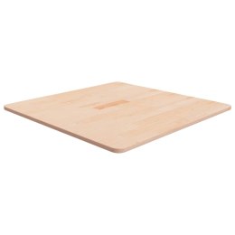 Kwadratowy blat do stolika, 70x70x1,5 cm, surowe drewno dębowe Lumarko!