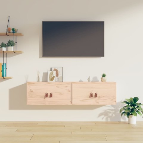 Szafki ścienne, 2 szt., 60x30x30 cm, lite drewno sosnowe Lumarko!