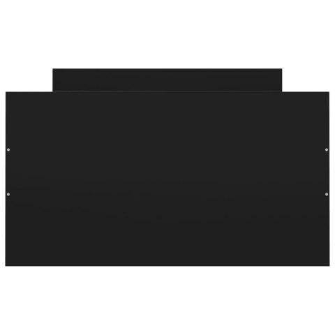 Rama łóżka z wezgłowiem i zanóżkiem, czarna, 100x200 cm Lumarko!