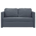 Sofa podłogowa 2-w-1, ciemnoszara, 122x204x55 cm, aksamit Lumarko!