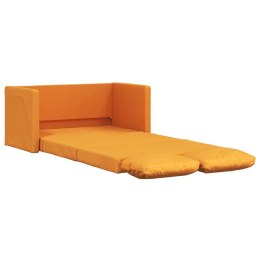 Sofa podłogowa 2-w-1, ciemnożółta, 112x174x55 cm, tkanina Lumarko!