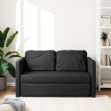 Sofa podłogowa 2-w-1, czarna, 112x174x55 cm, tkanina Lumarko!