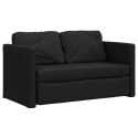 Sofa podłogowa 2-w-1, czarna, 112x174x55 cm, tkanina Lumarko!