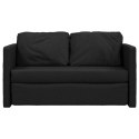 Sofa podłogowa 2-w-1, czarna, 112x174x55 cm, tkanina Lumarko!